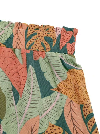 Tropical High Waist Shorts for Effortless Summer Style
