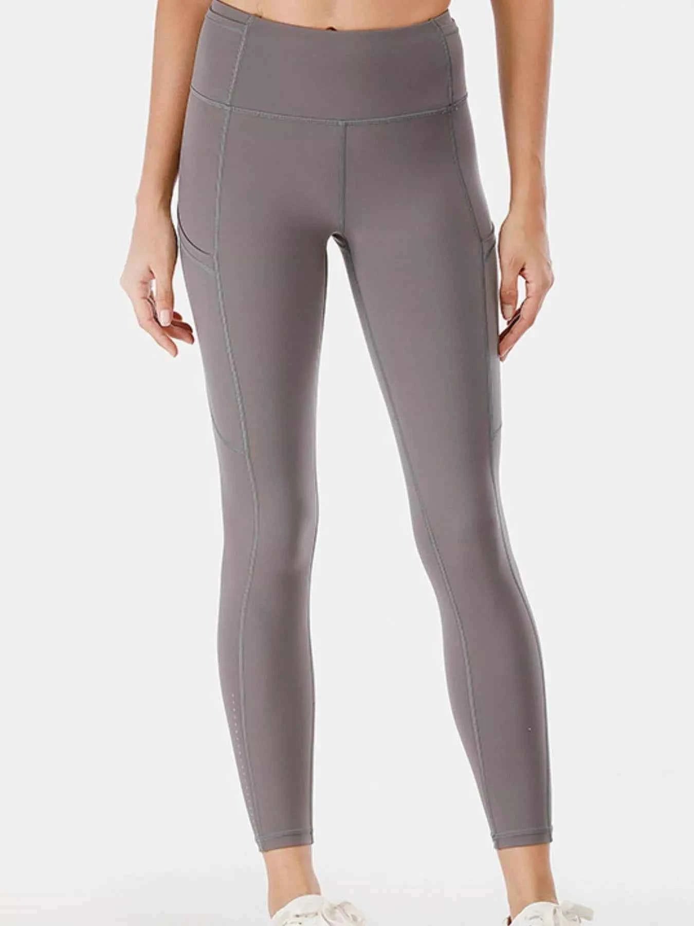 Full Size High-Waisted Active Leggings with Pockets Plus Size