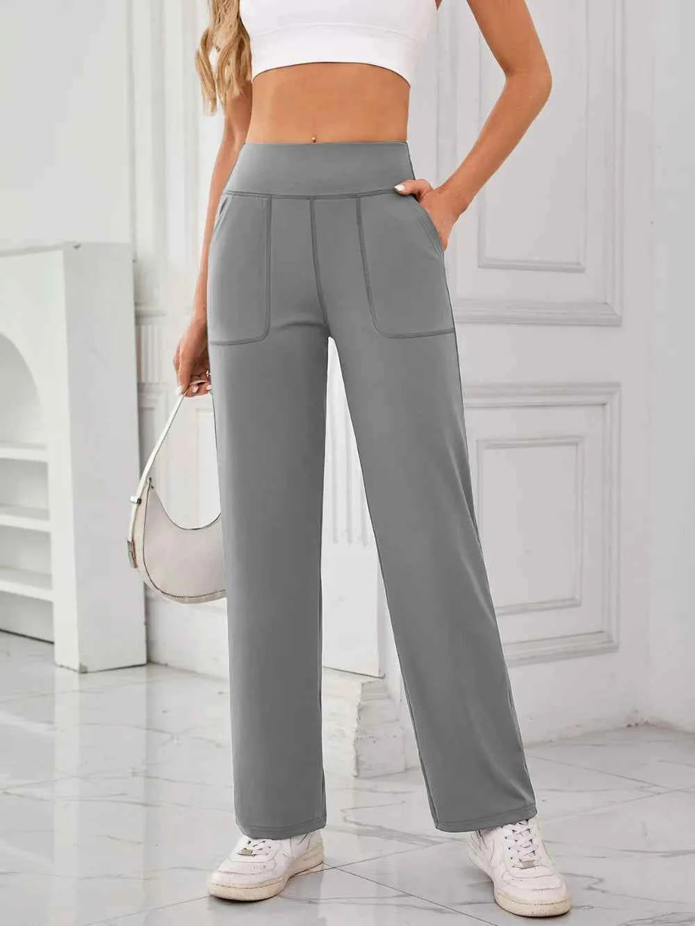 Lovelet High Waist Active Pants with Pockets