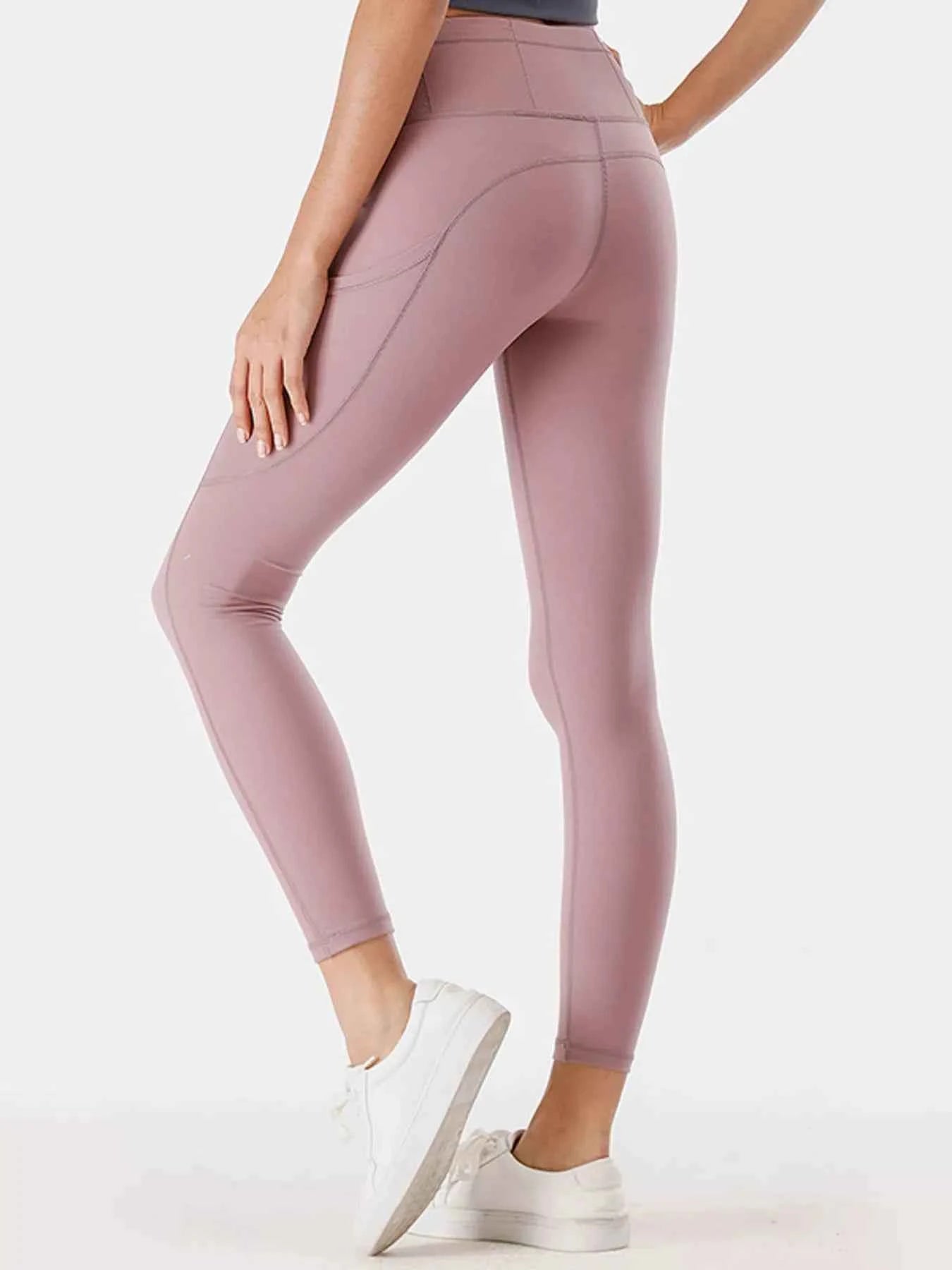 Full Size High-Waisted Active Leggings with Pockets Plus Size